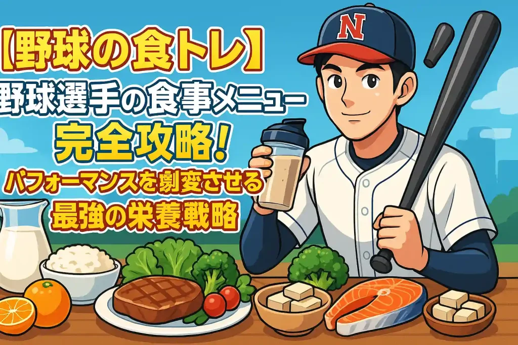 【野球の食トレ】野球選手の食事メニュー完全攻略!パフォーマンスを劇変させる最強の栄養戦略