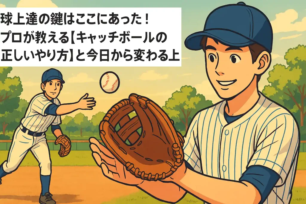 野球上達の鍵はここにあった！プロが教える【キャッチボールの正しいやり方】と今日から変わる上達法