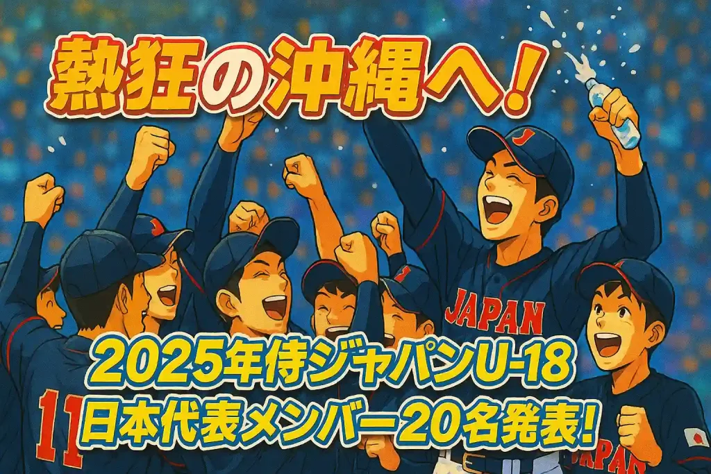 熱狂の沖縄へ!2025年「WBSC U-18 野球ワールドカップ」侍ジャパンU-18日本代表メンバー20名発表!栄光掴む精鋭たちの魅力と大会見どころ徹底解説