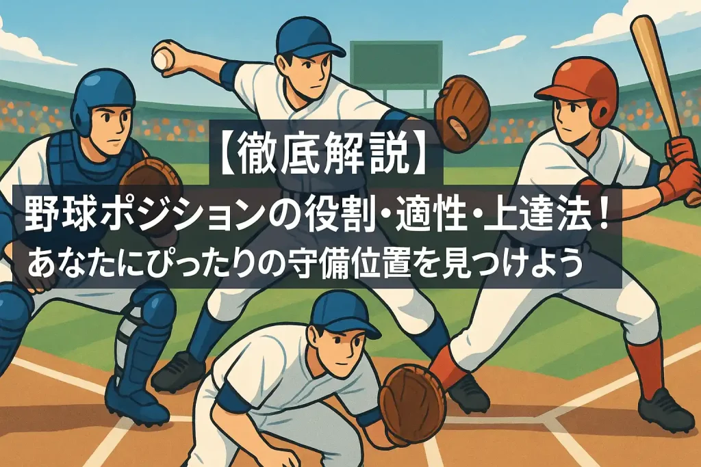 【徹底解説】野球ポジションの役割・適性・上達法!あなたにぴったりの守備位置を見つけよう