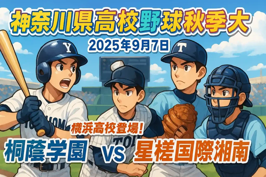 神奈川県高校野球秋季大会 2025年9月7日 対戦表｜横浜高校登場！桐蔭学園VS星槎国際湘南