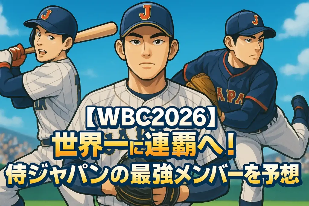 【WBC2026】世界一連覇へ!侍ジャパンの最強メンバーを予想したら豪華すぎた。