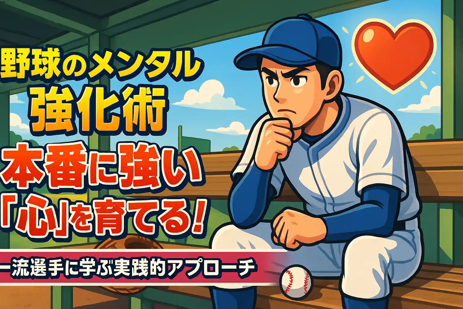 野球のメンタル強化術：本番に強い「心」を育てる！一流選手に学ぶ実践的アプローチ