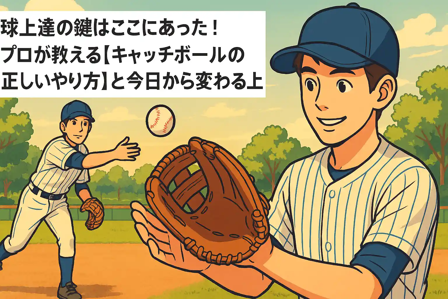 野球上達の鍵はここにあった！プロが教える【キャッチボールの正しいやり方】と今日から変わる上達法