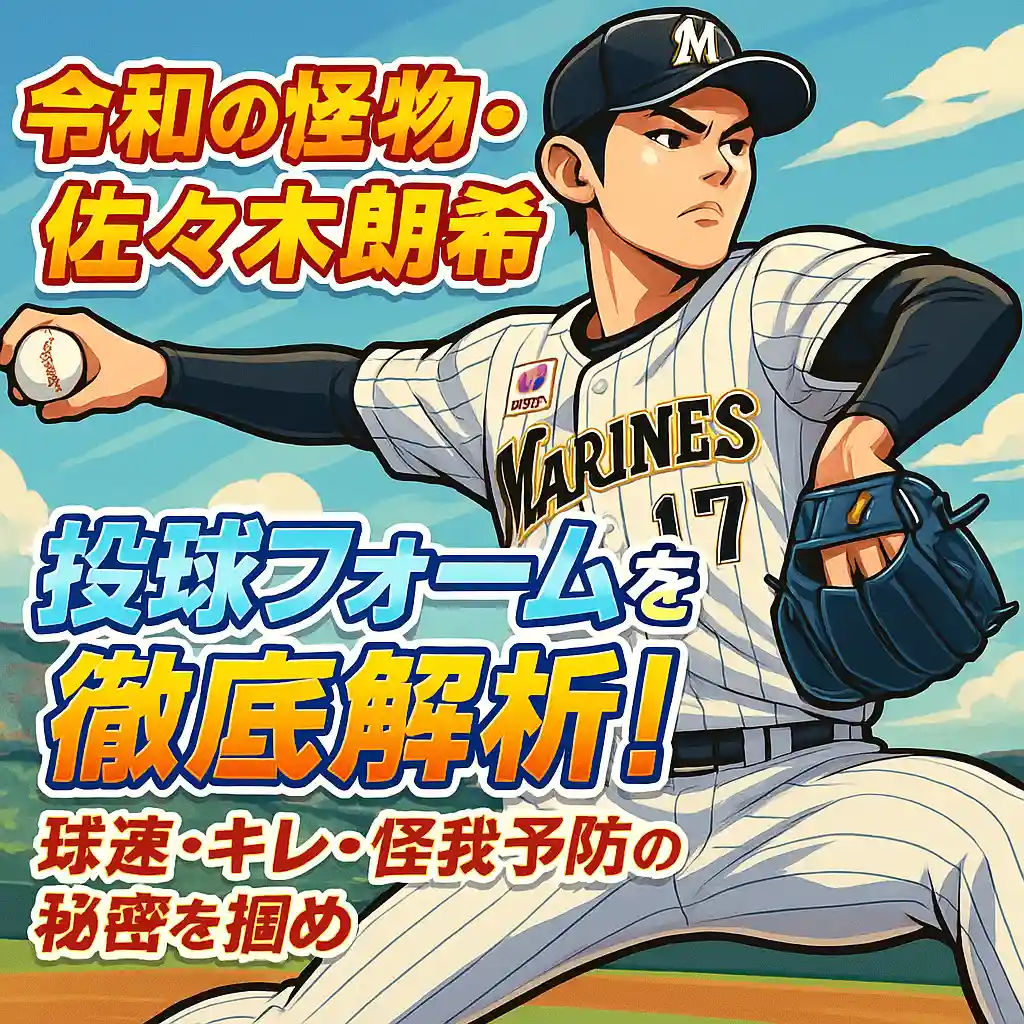 令和の怪物・佐々木朗希 投球フォームを徹底解析！球速・キレ・怪我予防の秘密を掴め