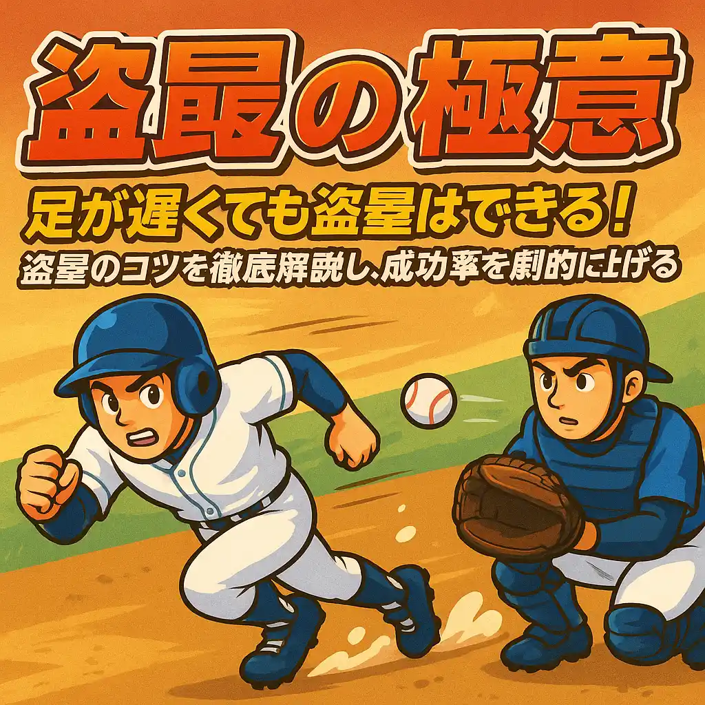 【盗塁の極意】足が遅くても盗塁はできる！盗塁のコツを徹底解説し、成功率を劇的に上げる