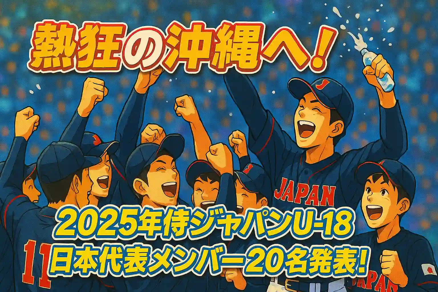 熱狂の沖縄へ！2025年「WBSC U-18 野球ワールドカップ」侍ジャパンU-18日本代表メンバー20名発表！栄光掴む精鋭たちの魅力と大会見どころ徹底解説