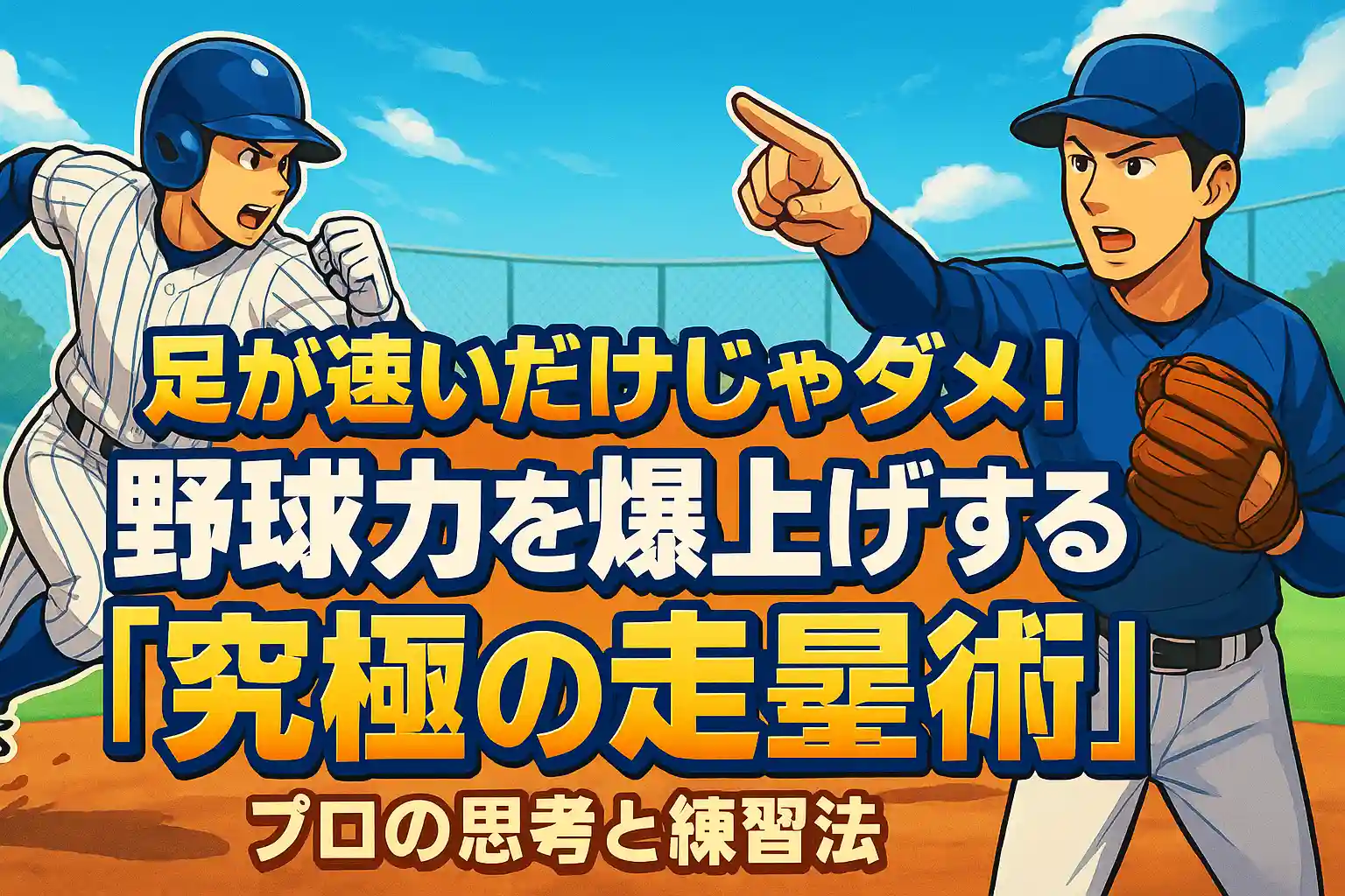 足が速いだけじゃダメ！野球力を爆上げする「究極の走塁術」：プロの思考と練習法を徹底解説