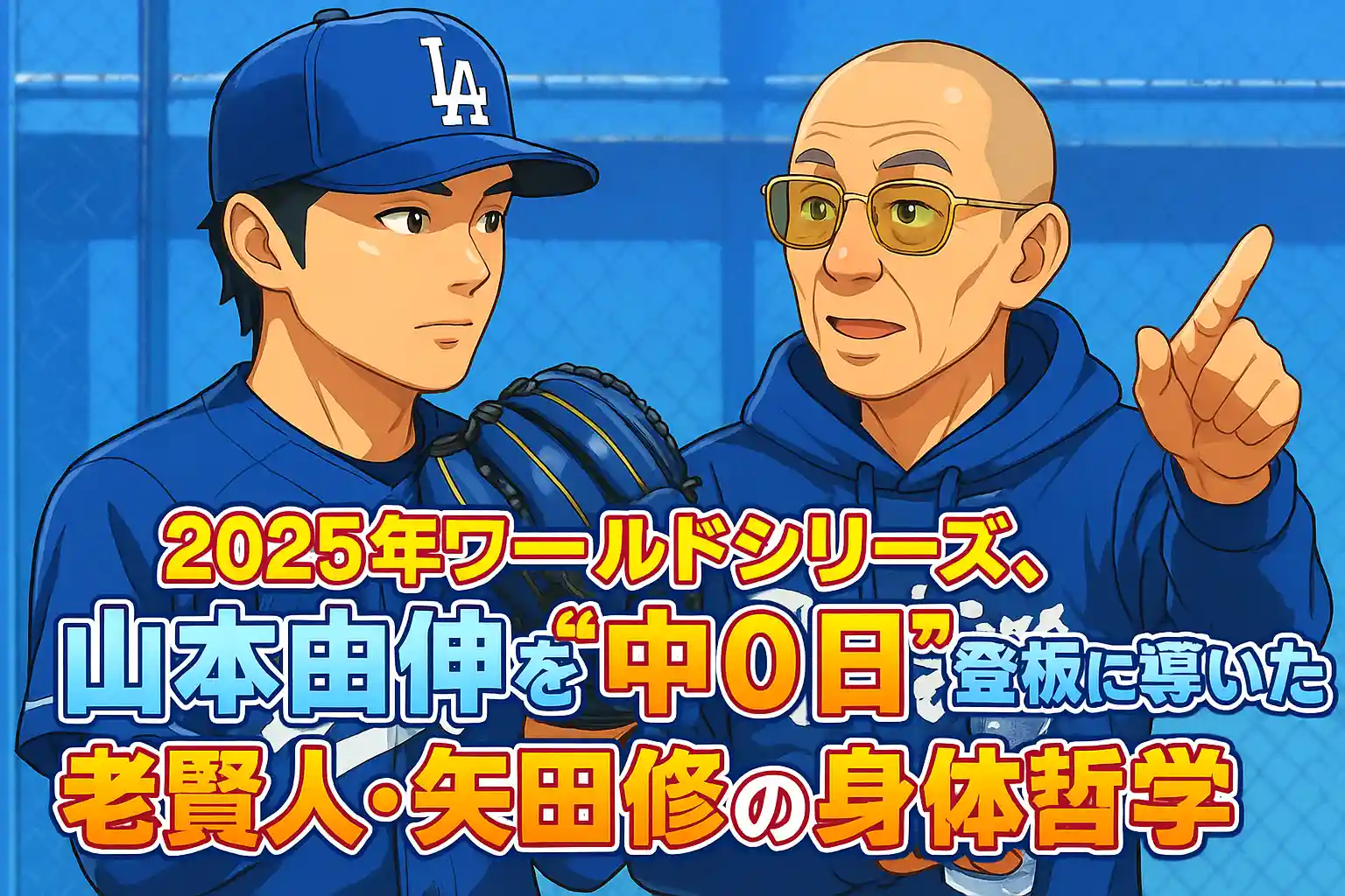 「我、未だ途上」― 2025年ワールドシリーズ、山本由伸を"中0日"登板に導いた老賢人・矢田修の身体哲学